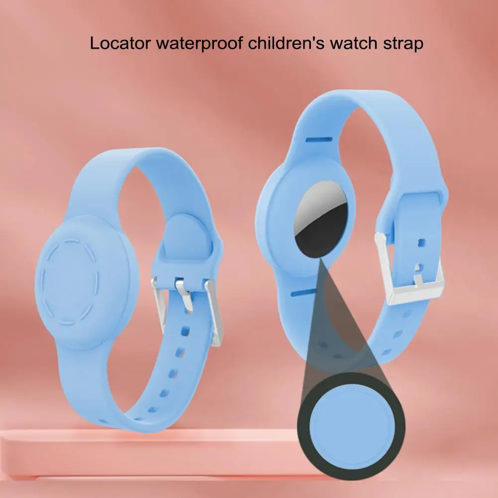 

Водонепроницаемый браслет для детей Apple Airtag, мягкий силиконовый браслет для детей Airtag, легкий GPS-трекер, полная яркость