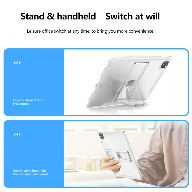 Transparent Case For iPad Air 13 Pro Mini 2024 7 A17Pro 6 5 4 Pro11 11 3Pro 2 1 10th 10.9 10.2 9.7 Pro12.9