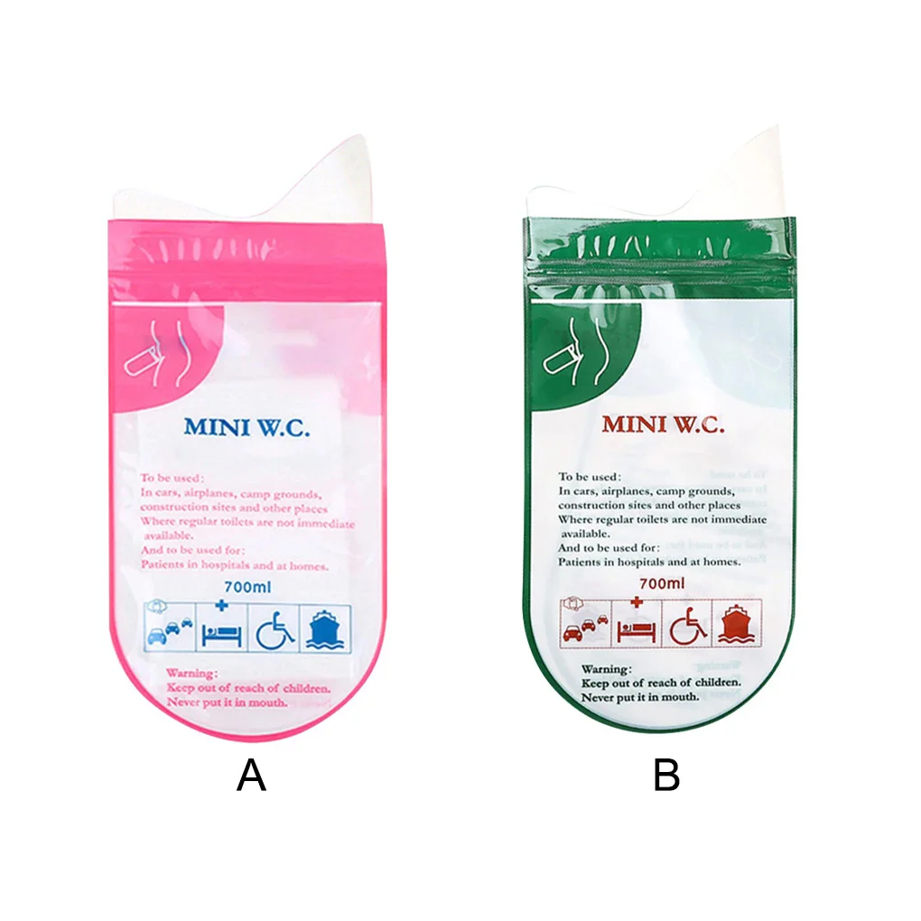 

4Pcs set Emergency Urine Bag Traveling Backpacking Mobile Toilet Self Sealing 700ml Vomit Bags Outdoor Accessories