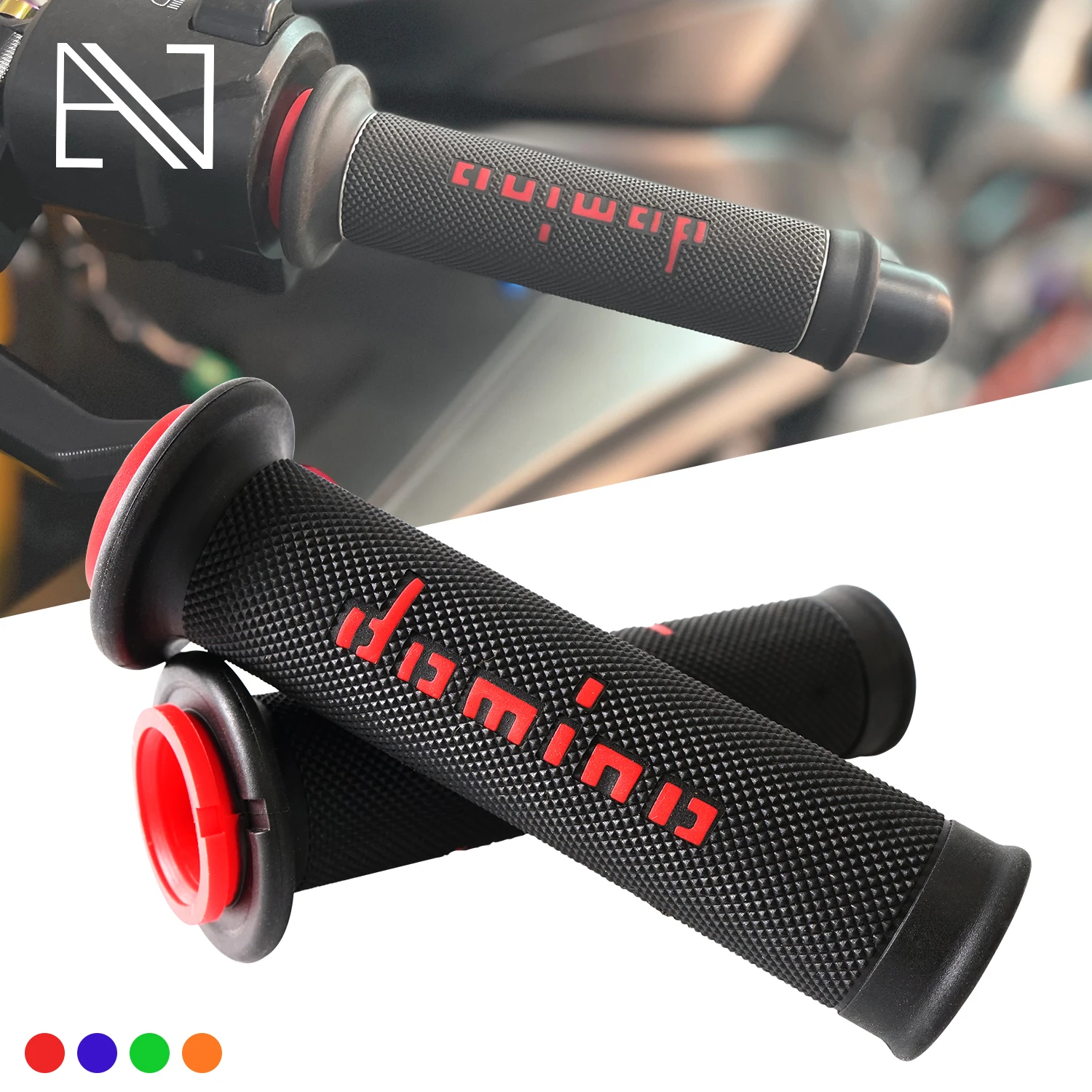 

For Suzuki GSX-R600 GSX-R750 GSX-R1000 GSXR 600 750 1000 Motorcycle Domino Universal Rubber Handle Bar Grip Handlebar