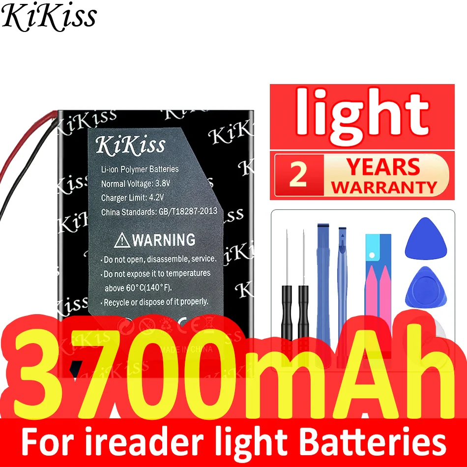

3700mAh KiKiss Powerful Battery For ireader light Batteries Digital Batteries