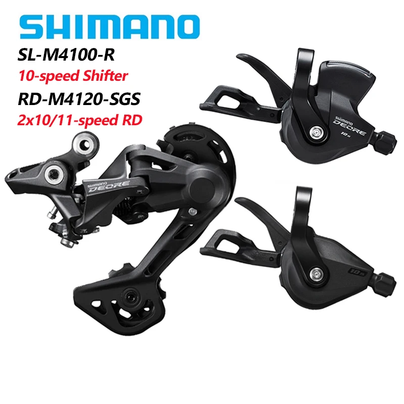 

Переключатель передач Shimano Deore M4100 1x1 0 скоростей для горных велосипедов, переключатель передач 10 В, M4120, M5120, задний переключатель передач 10 S, о...