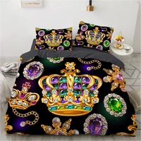 3d bedding set europe queen king double duvet cover set bed linen comfortable blanketquilt cover bed set baroque crown
