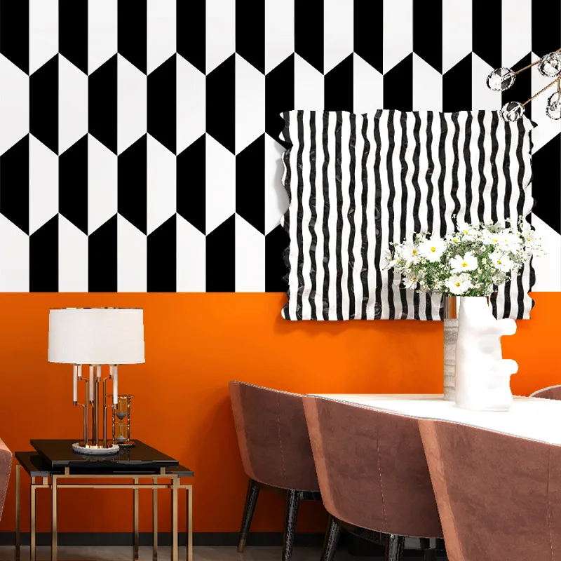 

Wallpaper Scandinavian Style Geometric Pattern Modern Living Room TV Background Wallpaper wallpaper for bedroom walls