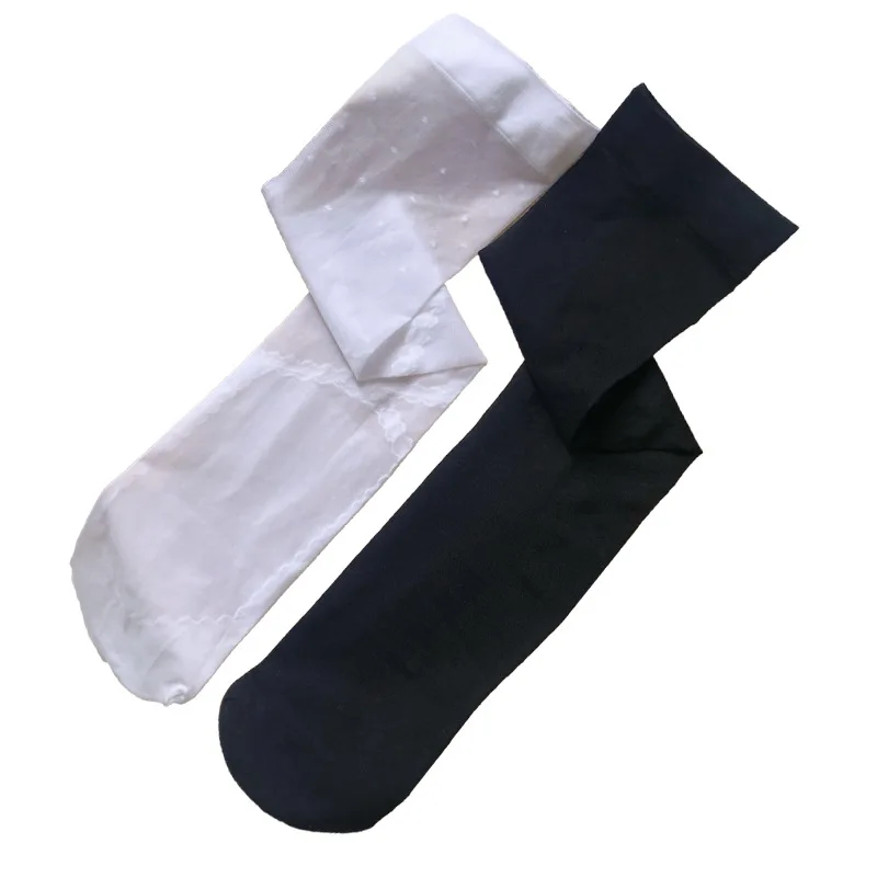 Japanese Diablo Girl Jk Sweet New Lace Socks Core-spun Yarn Socks Female Calf Socks Translucent