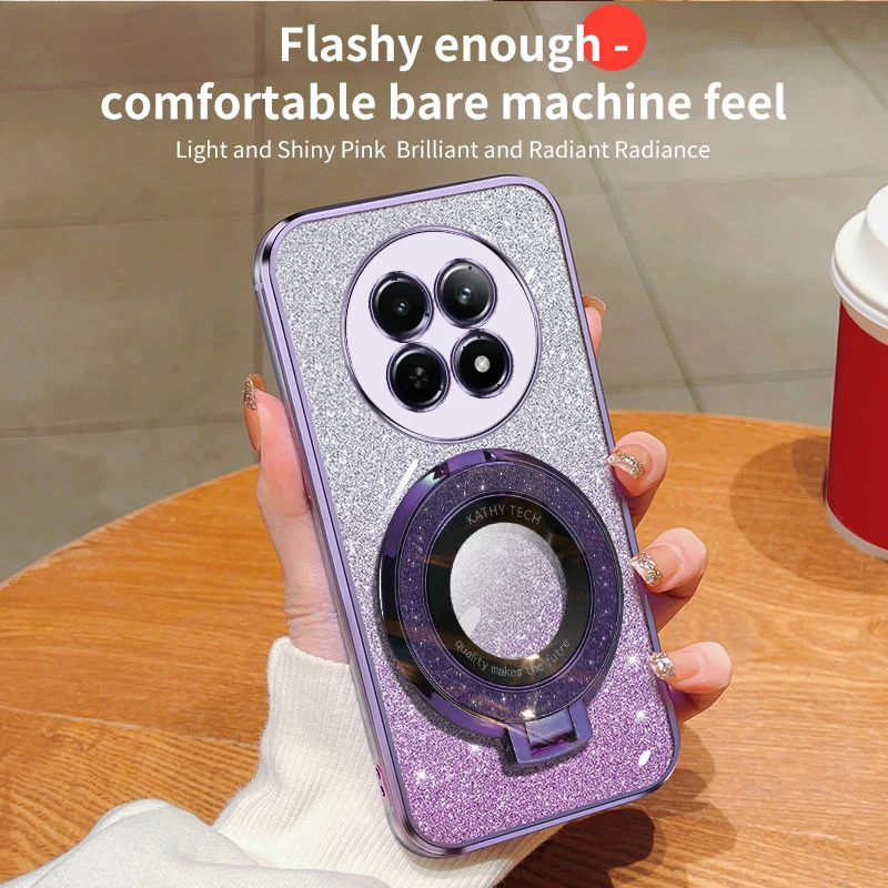 Роскошный мягкий блестящий чехол для Realme 12 12Pro Realme12Pro + Plus силиконовый креативный