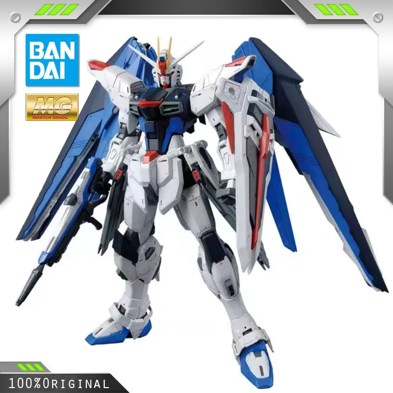 Набор пластиковых моделей Bandai MG 1/100 ZGMF-X10A СВОБОДА Gundam Ver.2.0 в сборе, экшн-фигурки, мобильный костюм, подарки Gundam