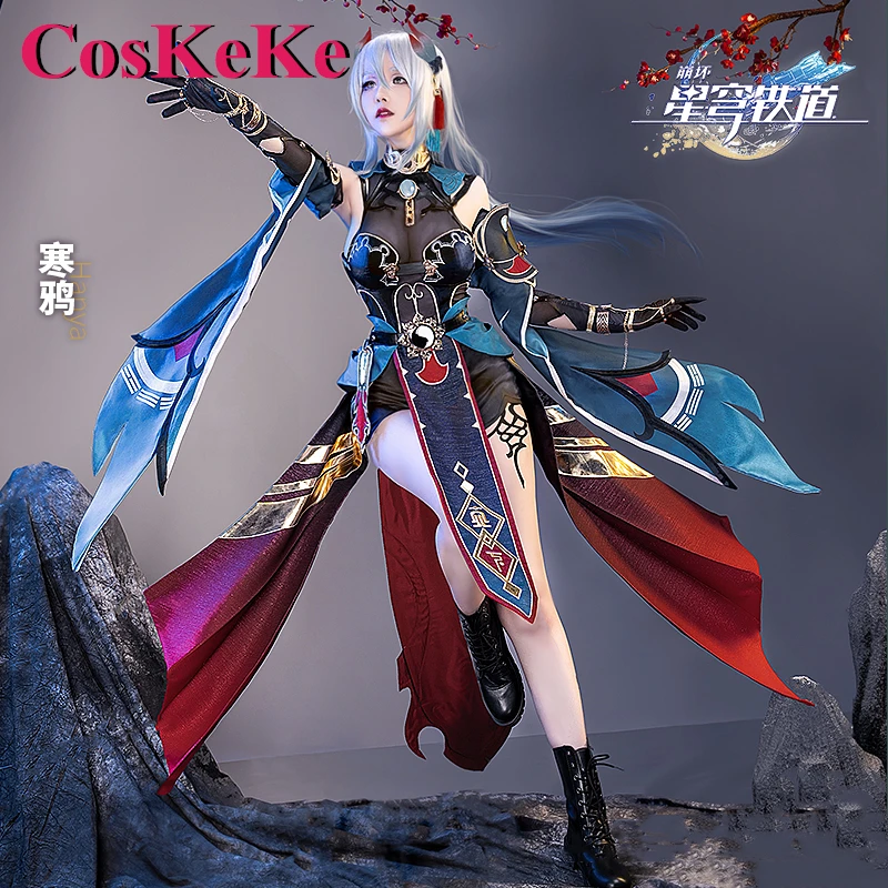

CosKeKe Han Ya Cosplay Anime Game Honkai: Star Rail Costume Sweet Elegant Uniform Halloween Party Role Play Clothing S-3XL New