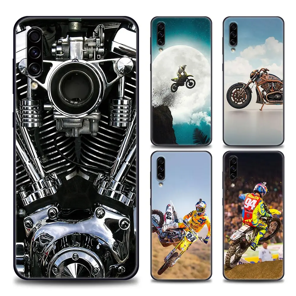 

Case For Samsung Galaxy A10 A30s A40 A50 s A60 A70 A80 A90 F41 F52 F12 A7 A9 2018 Cover Motorbike Motocross moto cross dirtbikes