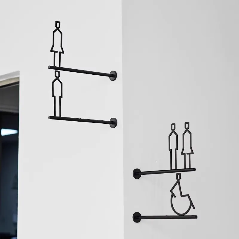 Металлические 3D вывески для туалета