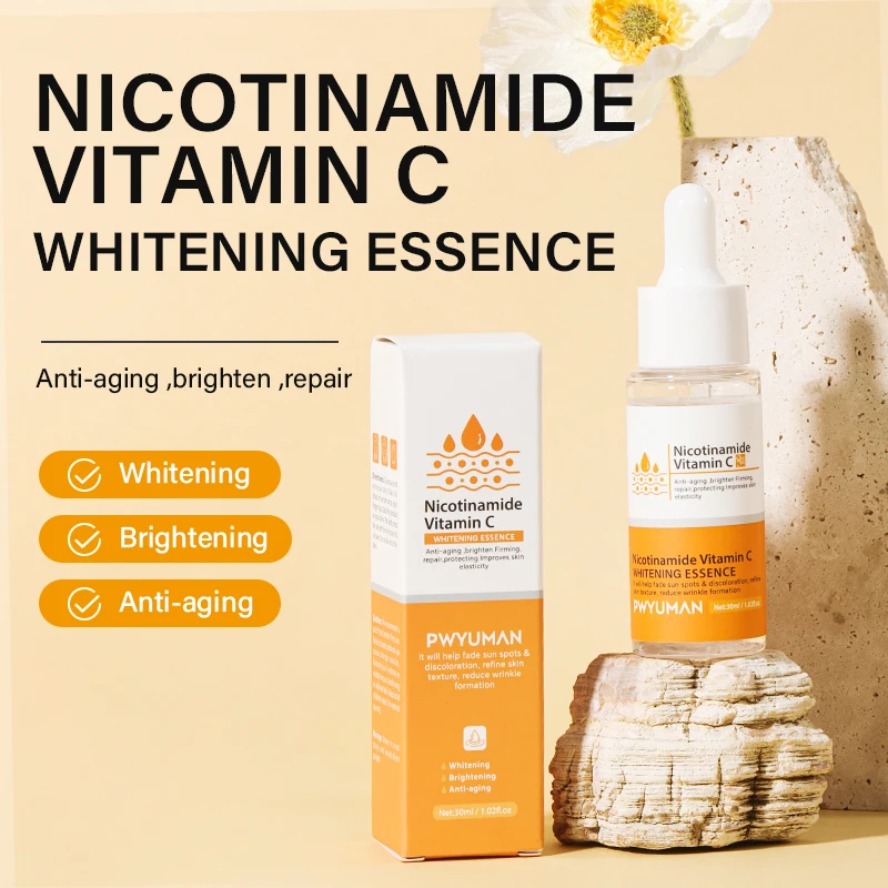 Сыворотка для лица с витамином C Niacinamide отбеливающий крем удаления веснушек