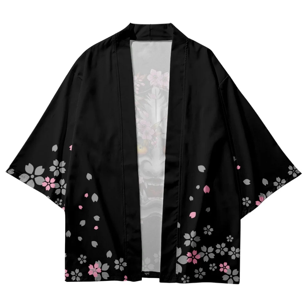 

2022 seven yukata cross-border illustration 3 d printing shirt way tunic cardigan loose male feather woven delivery