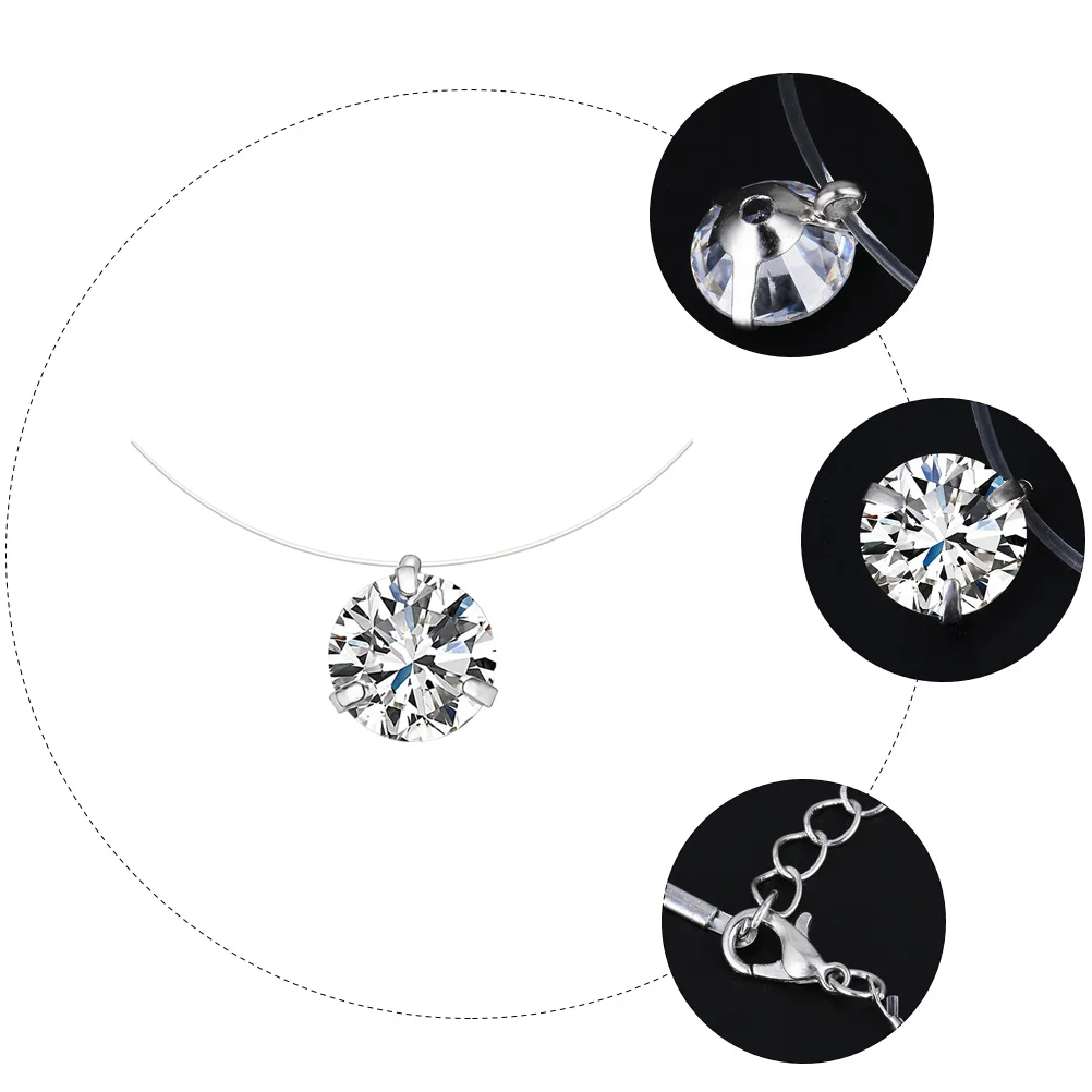 Ожерелье в форме лески модный аксессуар для девочек элегантные ожерелья