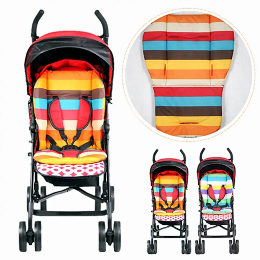 

Kids Car Seat Waterproof Rainbow Baby Liner Padding Pram Stroller Cushion Pad