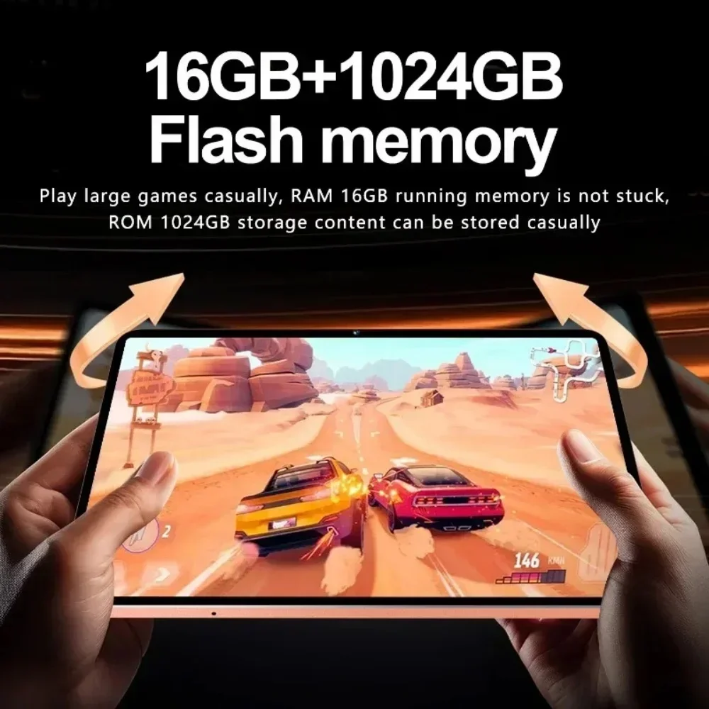 Фото Новейший планшет iPad 17Pro Max на Android 16, 22 ГБ + 2 ТБ, 20000 мАч, Snapdragon 8 Gen 3, 5G, Dual SIM, Wi-Fi, HD, MI Tab, оригинальный планшетный ПК №3