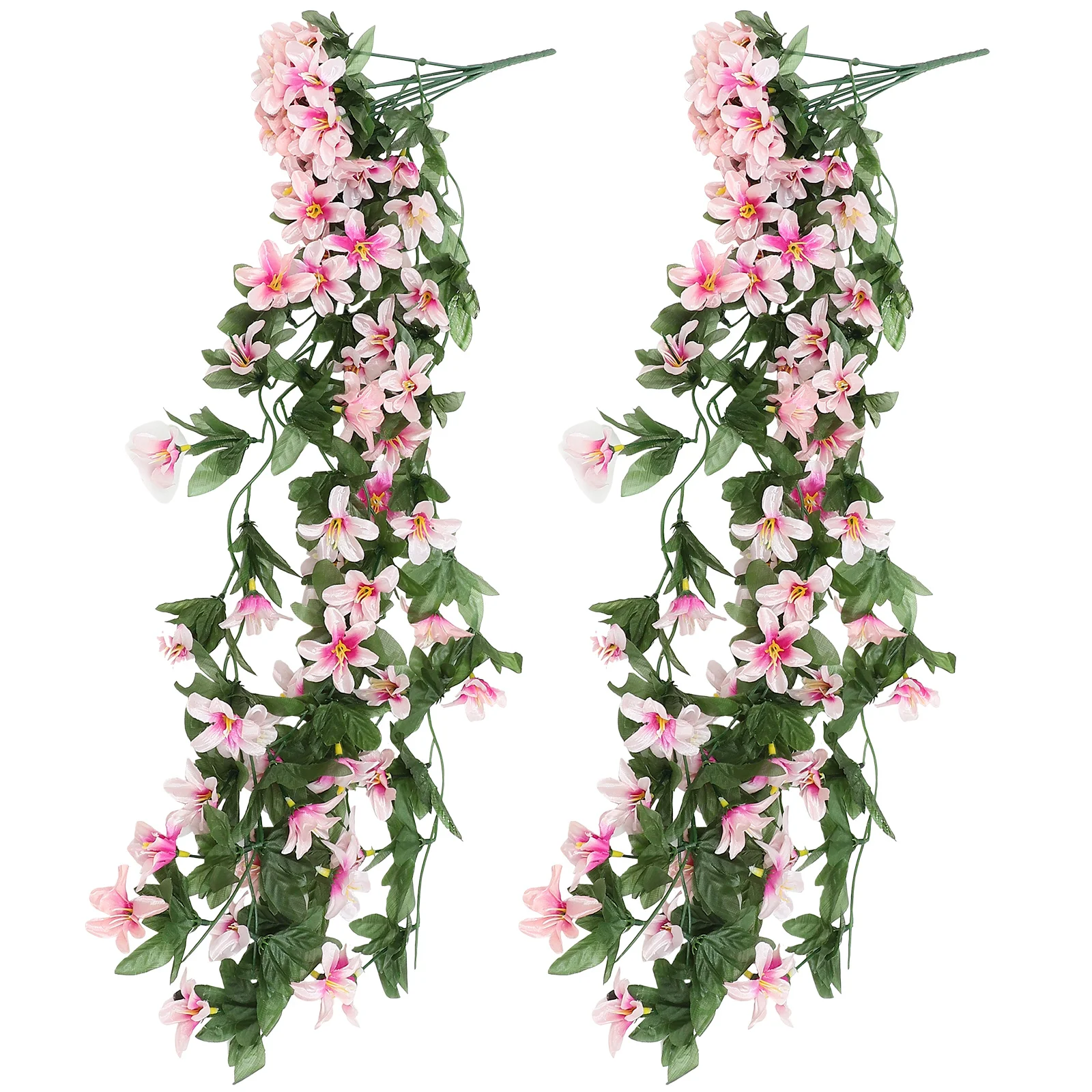 

2pcs Artificial Hanging Lily Flower Wedding Lily Vines Decor Simulation Lily Flower Pendant
