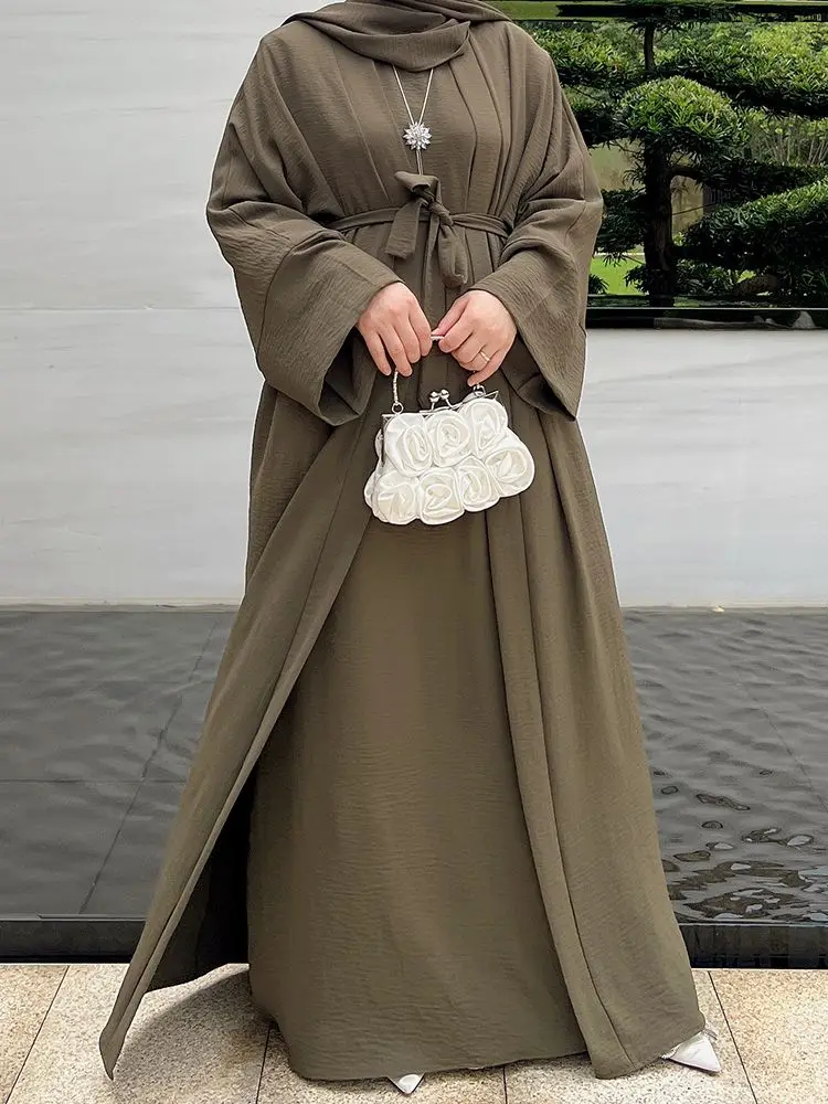Open Kimono Femme Musulmane Abaya Dubai Turkey Islam Arabic Muslim Cardigan Modest Dress Abayas For Women Kaftan Robe Longue