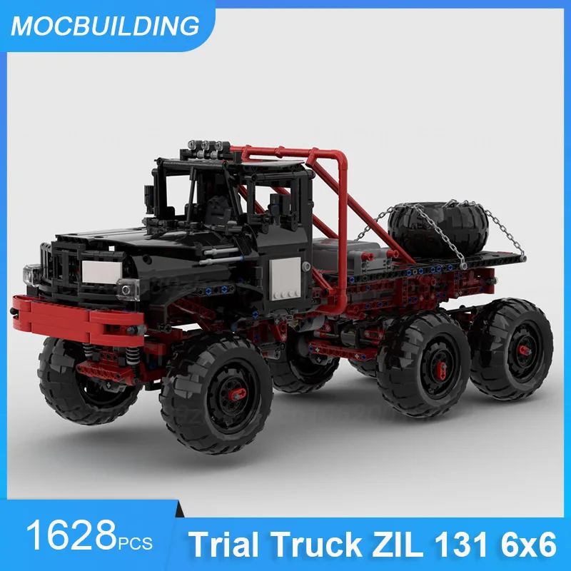MOCBUILDING строительные блоки грузовик ZIL 131 6x6 1628 шт