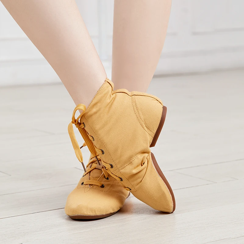 Холщовые кроссовки для джазовых танцев девочек и мальчиков танцевальные с