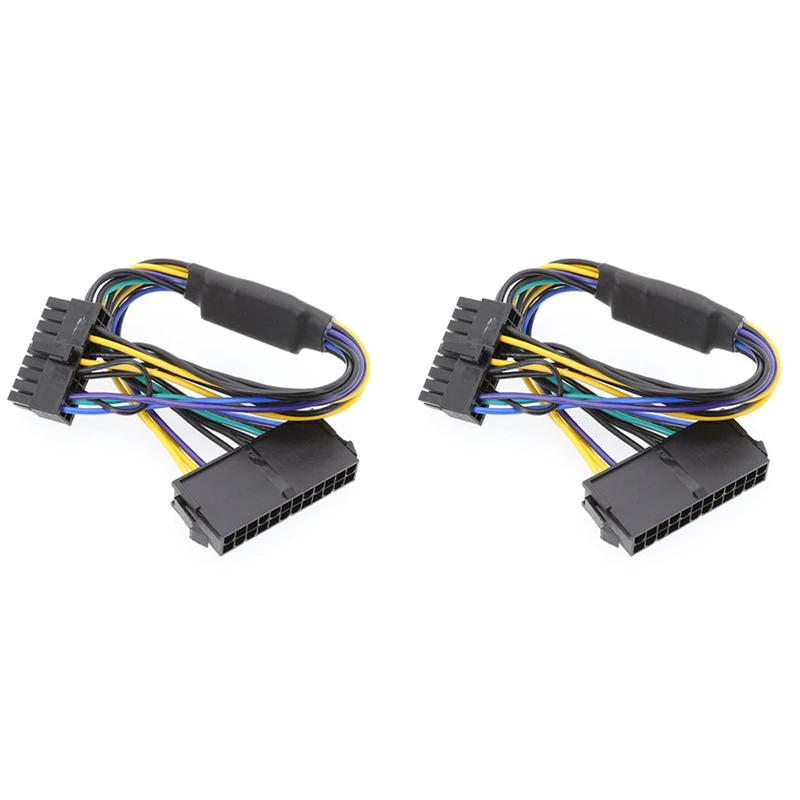 

2X PSU ATX 24Pin To 18Pin Adapter Converter Power Cable Cord For HP Z420 Z620 Desktop Workstation Motherboard 18AWG 30CM