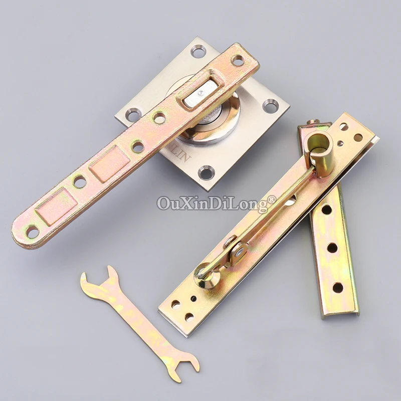 

Heavy Duty Inset Door Pivot Hinges 360 Degree Rotary Invisible Hidden Floor Spring Door Hinges Install Up and Down Loading 250KG