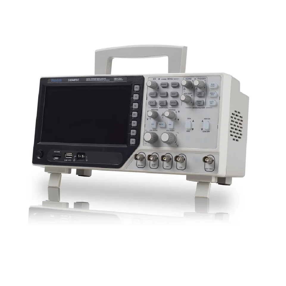 

Цифровой осциллограф Hantek DSO4202C, 2 канала, 200 МГц, полоса пропускания, генератор сигналов 1 Гвыб/с, синхронизация сигнала, внешний триггер