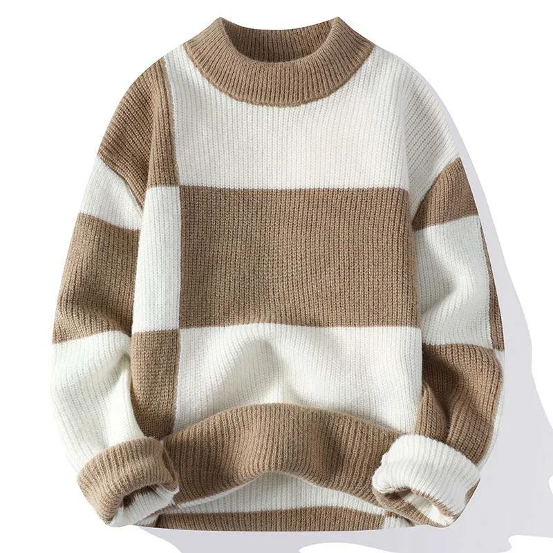 Sweater Men's 2022 New Thickened High Street Fashion Men's Undershirt Warm Knitwear Men's Autumn And Winter Sweater Clothes