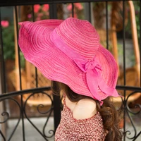 fashion wide brim sun visors womens summer hat 2022 new bowknot straw hats beach bucket hat uv protection caps girls summer cap