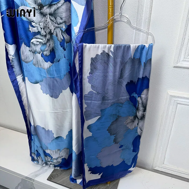 WINYI 2024 Новые африканские женщины Дашики Бохо печать мусульманская женщина Дубай