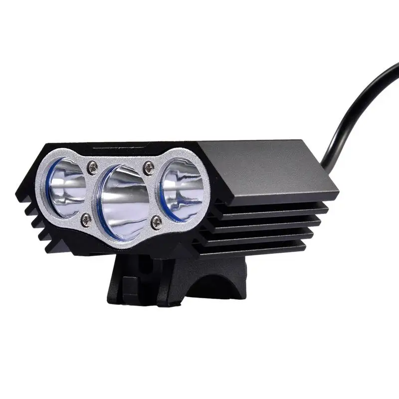 

Велосипедный фонарь M3 с тремя лампами, четыре переключаемых режима, зарядка через USB, передние яркие фонарики для горных велосипедов