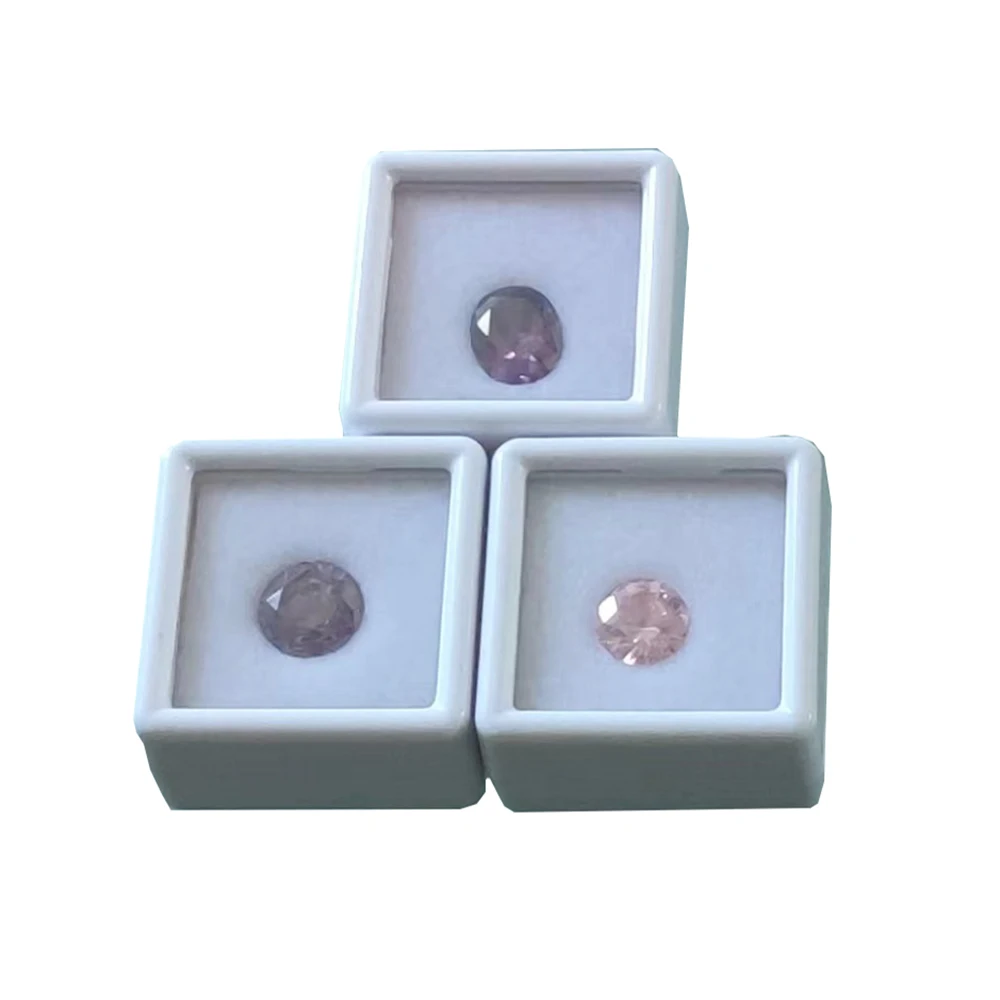 Glass Cover Loose Diamond Jewelry Storage Box Gem Zircon Stone Organizer Gemstone Gift Packaging Container Box 100Pcs