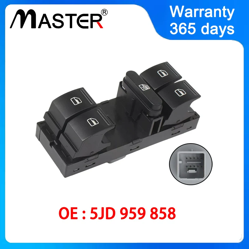 Кнопка переключателя управления электрическим окном Master 5JD 959858 REH для Skoda Fabia VW CC