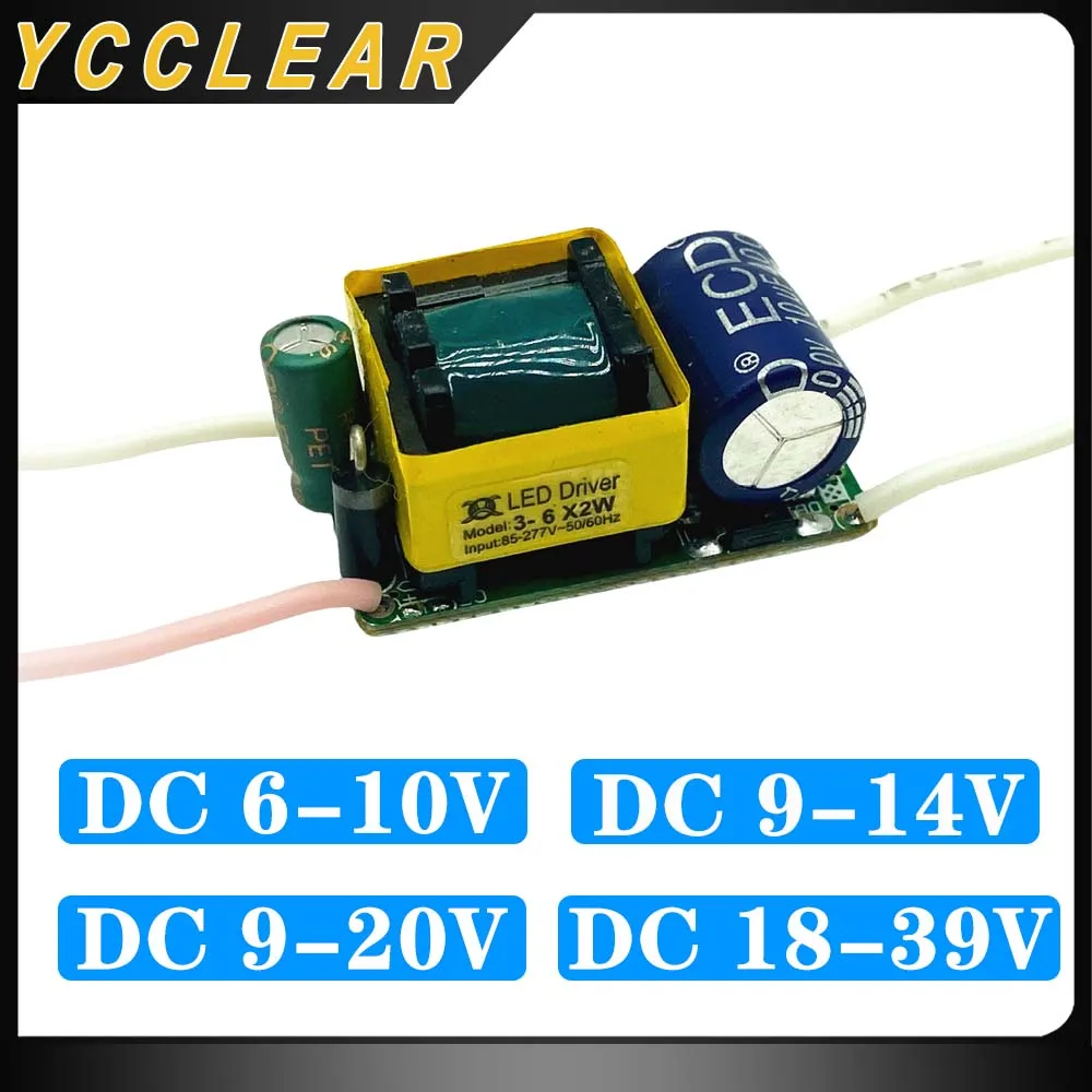 

LED Driver DC 6-10V 9-14V 9-20V 18-39V 900mA 600mA 420mA 250mA High Power Lighting Transformers Power Supply For 6W 7W 8W 9W 10W