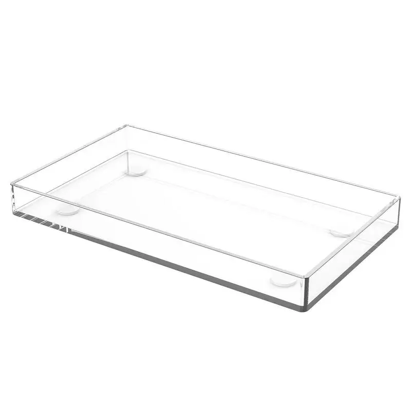 

Acrylic Serving Trays Transparent Rectangular Food Display Rack Used Forserving Party And Wedding Supplies Kitchen Vanity