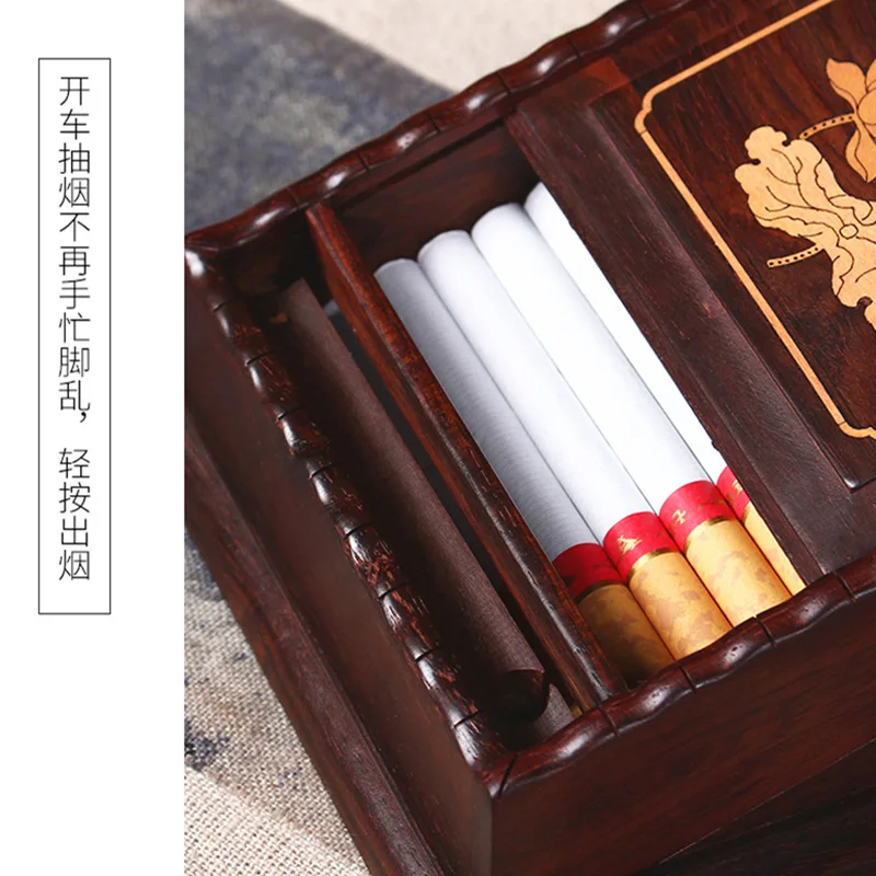 

Car Cigarette Convenient Cigarette Case Wooden Cigarette Case Taker Semi-automatic Cigarette Case