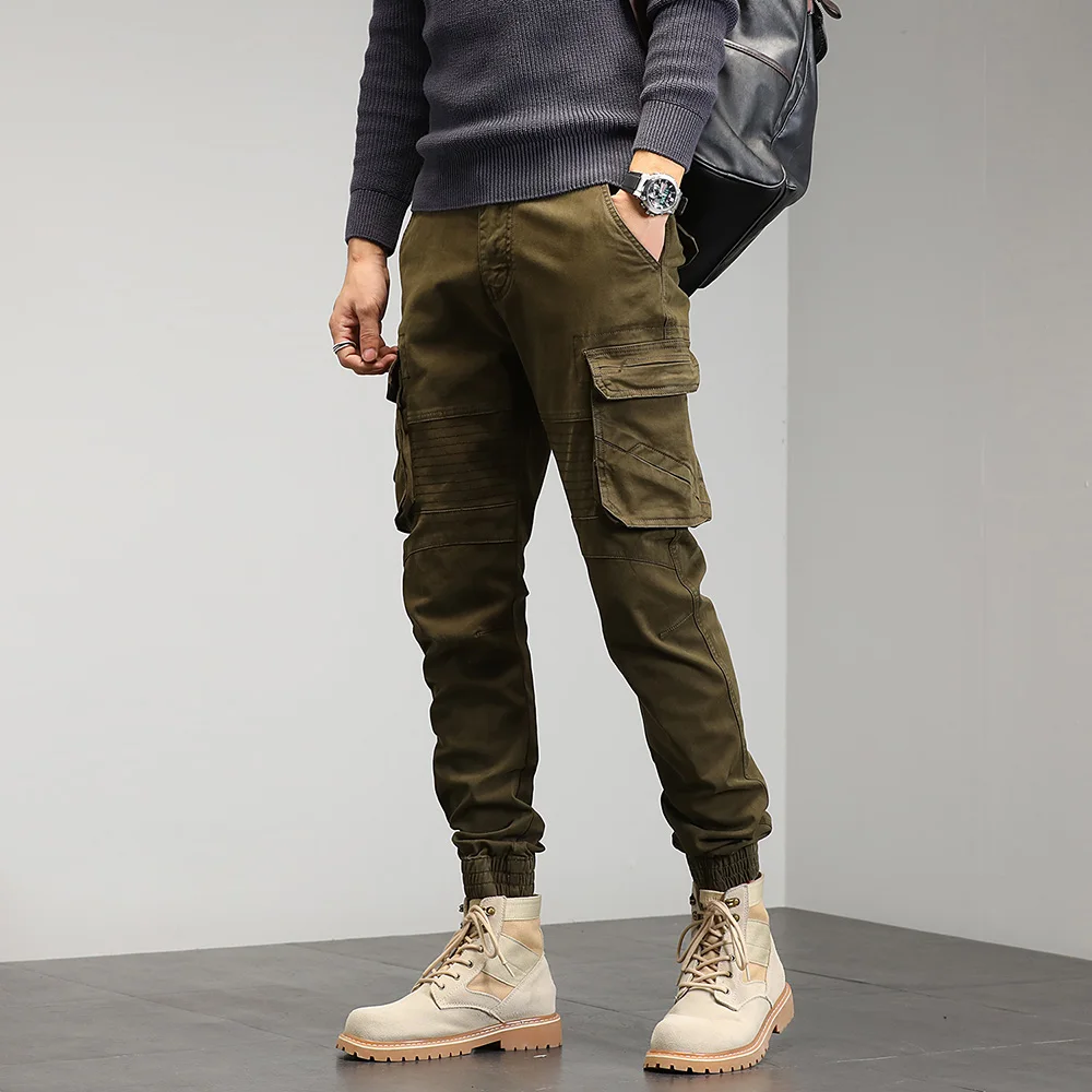 Мужские однодорожные брюки-карго 2022 хип-хоп Techwear мешковатые с карманами модные