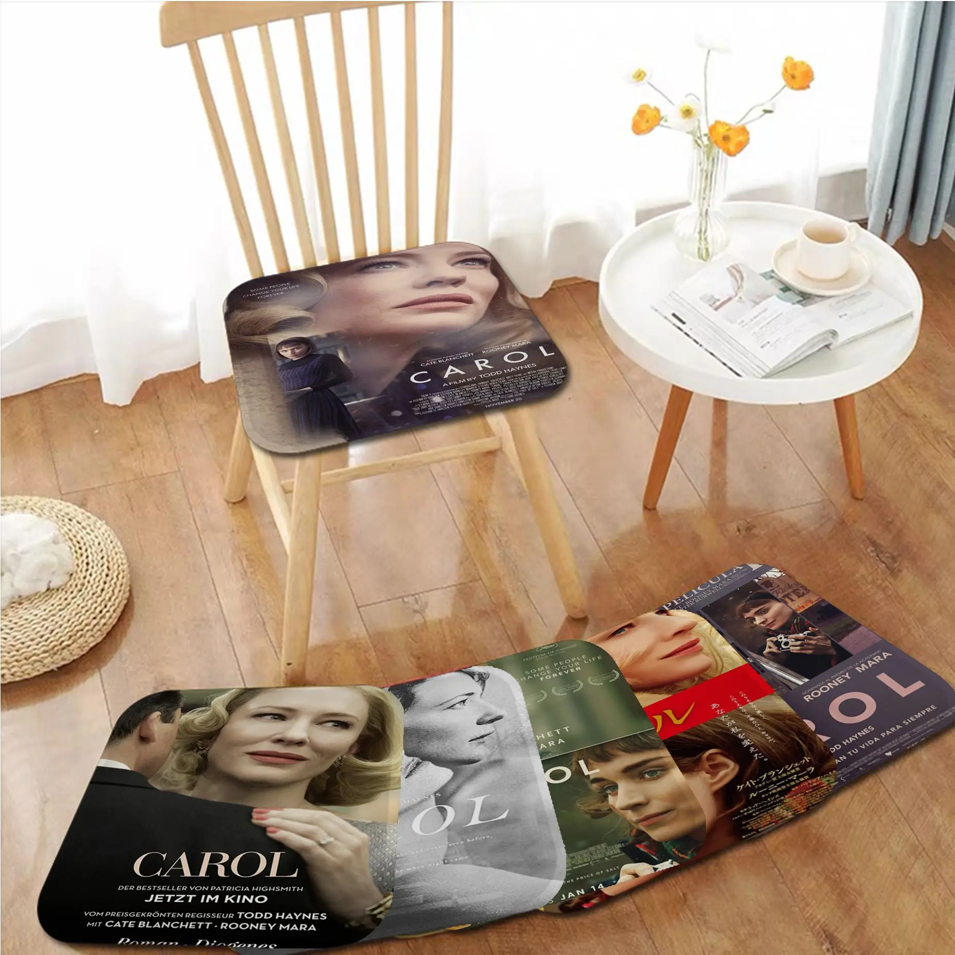 

Movie Carol Nordic Printing Chair Mat Soft Pad Seat Cushion For Dining Patio Home Office Indoor Outdoor Garden Cushions