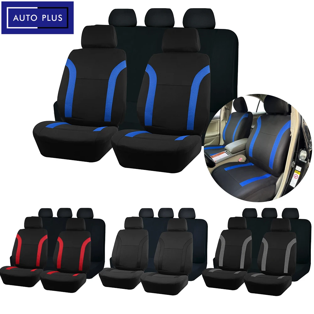 

Breathable Stitching Universal Polyester Car Seat Covers Sandwich Mesh Fabric Fit For Most Car SUV Truck Seat Cushion Protector
