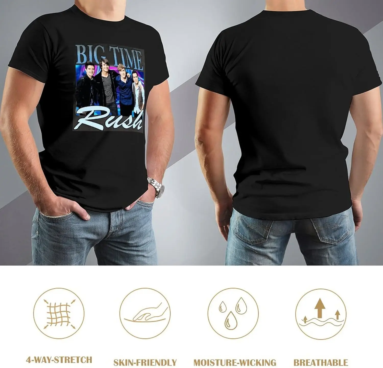 KRUMHOLZ Рубашка Мужская футболка с круглым вырезом коротким рукавом