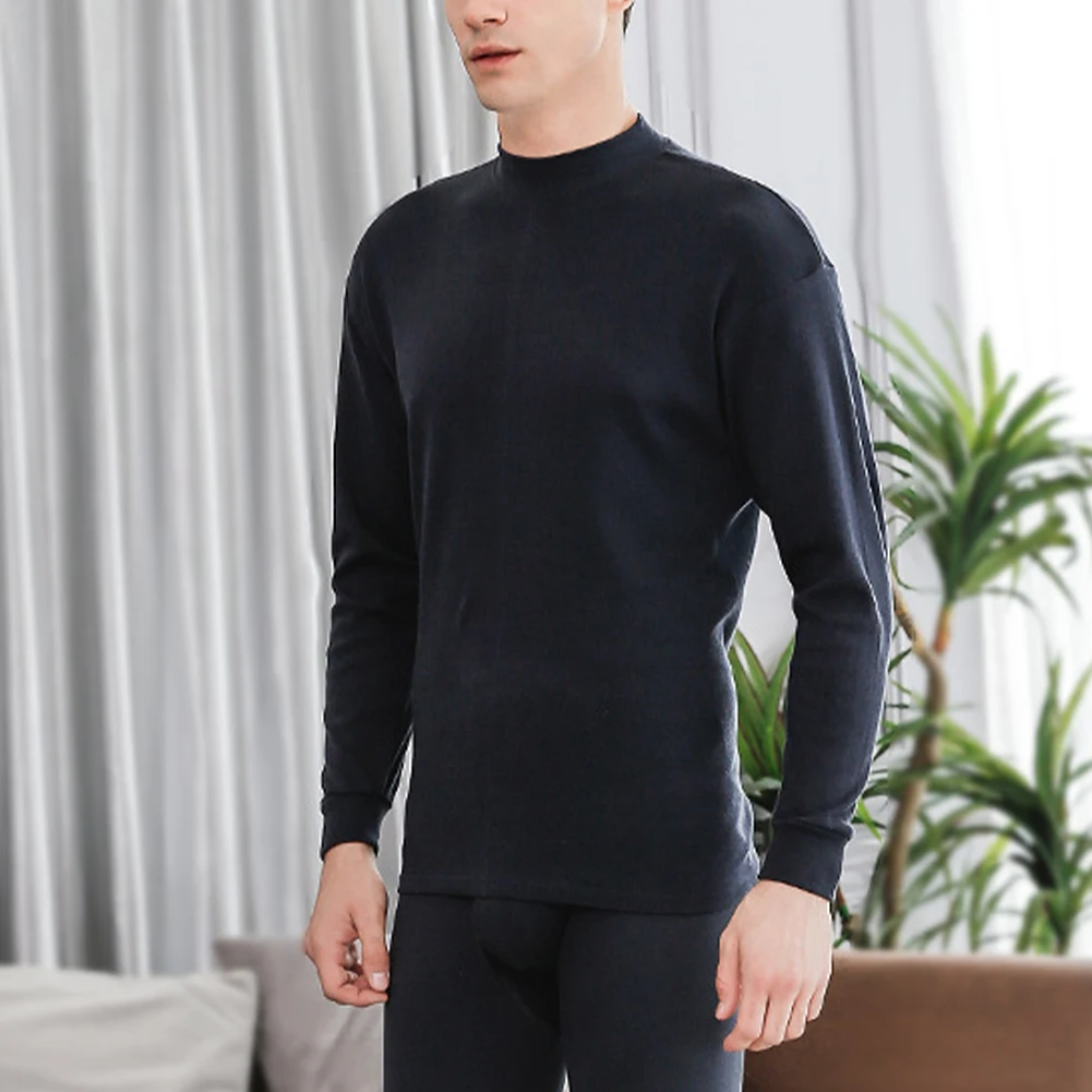 Baselayer Mens Tops Sport Casual Male Slim Thermal Underwear Warm Winter Autumn Breathable Comfortable Fashion
