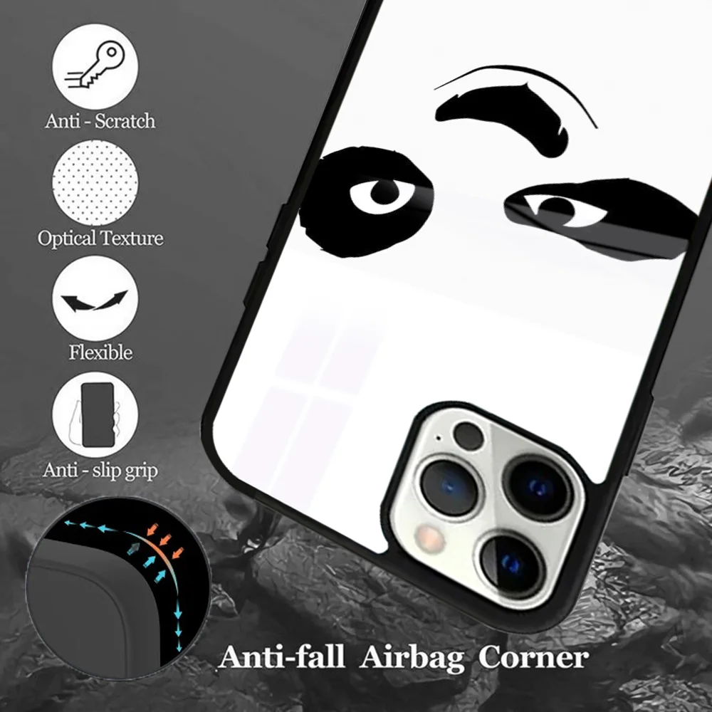 Чехол для телефона K-Kung Fu P-Panda-A IPhone 16 15 14 13 12 11 Pro Max Plus Mini Magsafe Mirror беспроводной