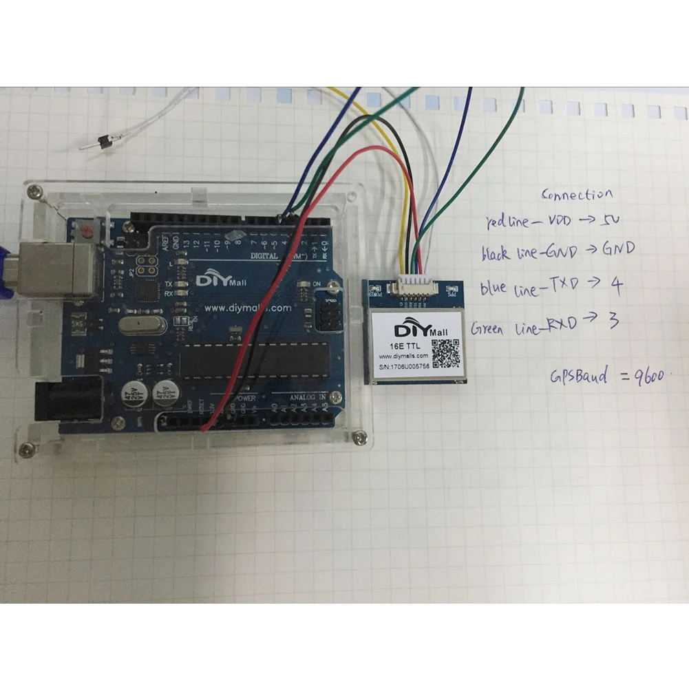 10PC VK16E G28U7FTTL GPS Module 1-10Hz TTL Level 9600 Baud Rate Buit in Flash LAN Signal Amplifier for Flight Control Navigation enlarge