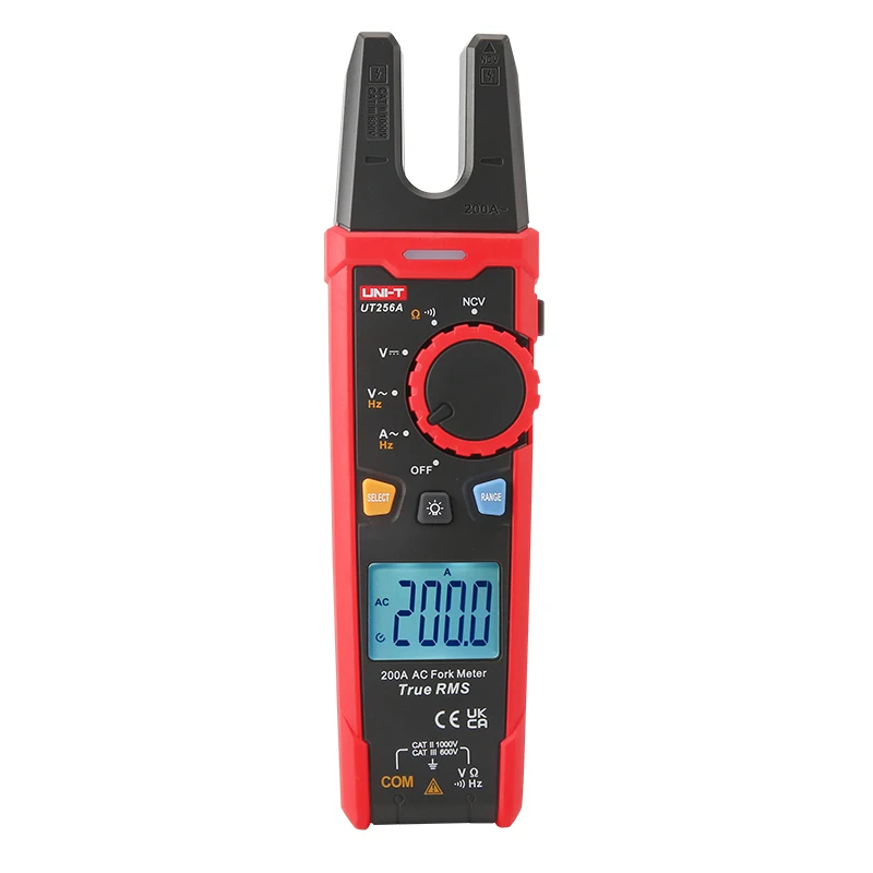 UNI-T UT256A Цифровой вилочный измеритель переменного тока 200 А True RMS Интеллектуальная