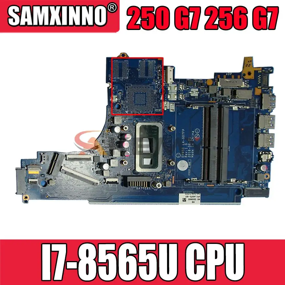

L52746-601 L52746-001 EPW50 LA-G07FP For HP Pavilion 250 G7 256 G7 Laptop Motherboard With I7-8565U CPU DDR4 100% test