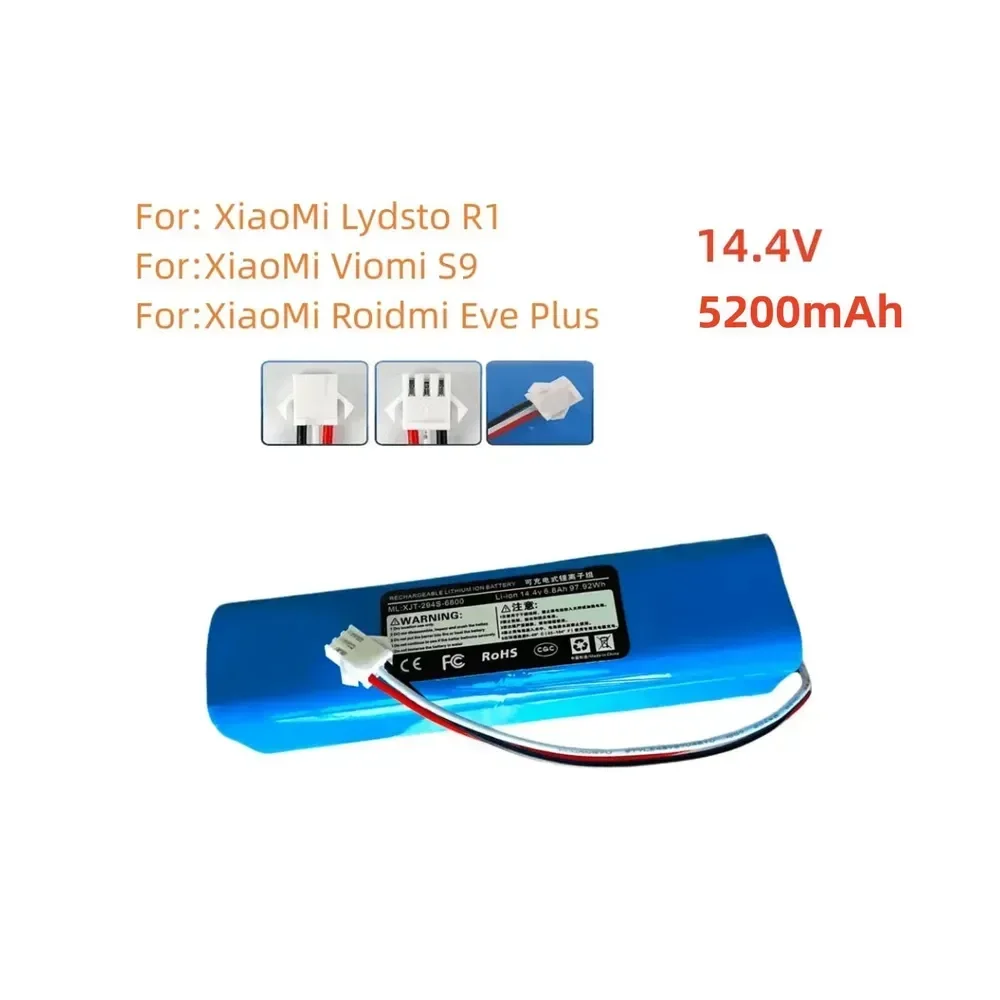 Aokaidikui 14 4 V 4S2P 5200 мАч заряжаемые для пылесоса xia mi Lydsto R1