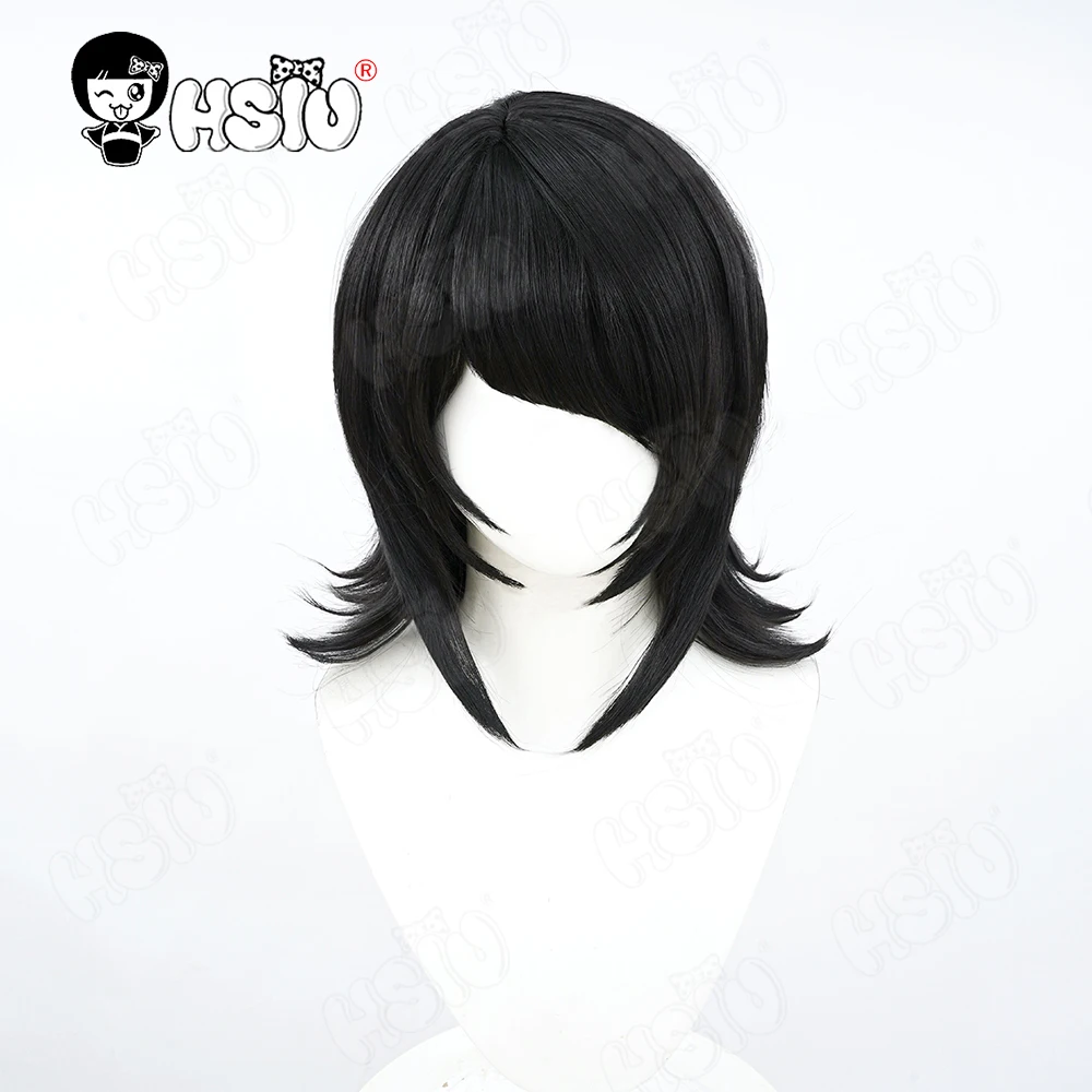 Ikusaba Mukuro Косплей Парик HSIU Короткие черные волосы Термостойкий синтетический