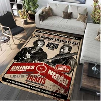 the walking dead horror zombies collection carpet living room home decor sofa table blanket anti slip chair fluffy rug