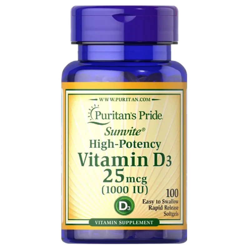 

1 Bottle 1000IU Vitamin D3 Soft Capsule Bone Calcium Supplement Promotes Calcium Absorption Health Food