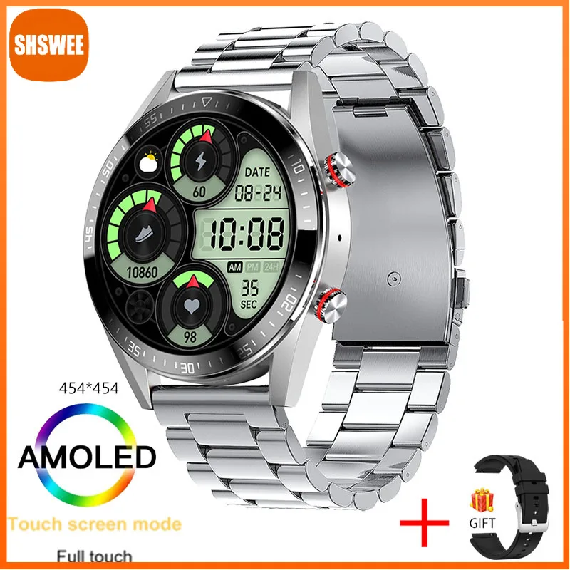 

For Huawei Xiaomi Screen Watch Weather Display Smart Watch Display The Time Bluetooth Call Local Music Smartwatch For Men
