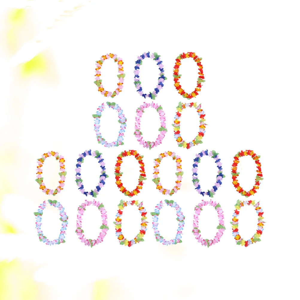 6 шт. гавайское красочное ожерелье из искусственных цветов классическая гирлянда